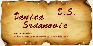 Danica Srdanović vizit kartica